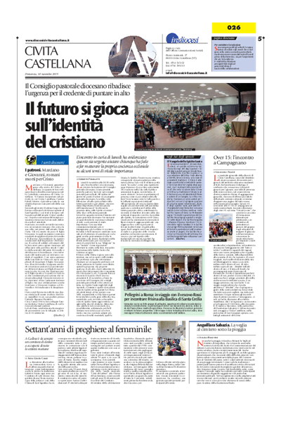 Avvenire - pagina diocesana del 10/11/2019